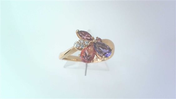 Ringe Sommer Dame Fantasia in Rosègold Ametista 1.14 Ct AME GRA CT 1.14 DIA CT 0.06 DBM - AME GRA CT 1.14 DIA CT 0.06 DBM